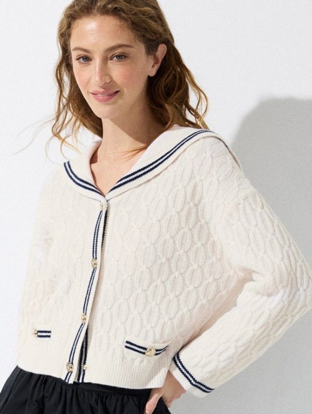 Maje Mipola Cardigan Knits Boat Neck Long Sleeve Front Button Size XS